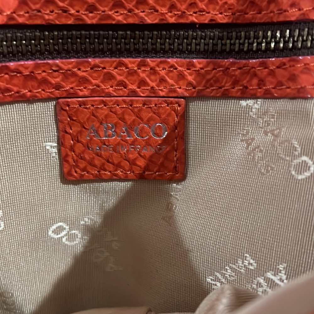 Abaco Python Print Leather Bag - image 3